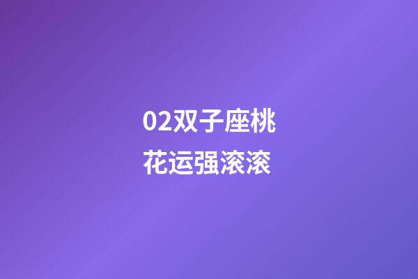 02双子座桃花运强滚滚-第1张-星座运势-玄机派