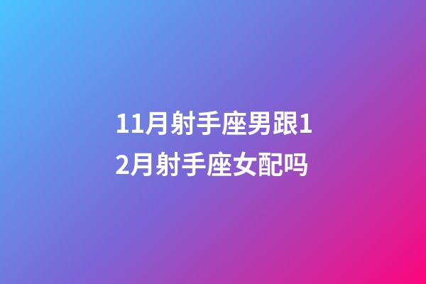 11月射手座男跟12月射手座女配吗-第1张-星座运势-玄机派