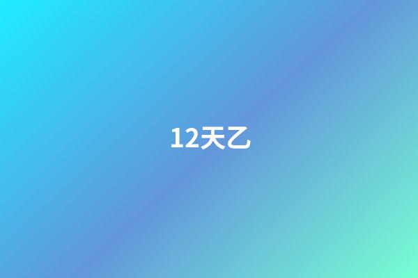 12.天乙