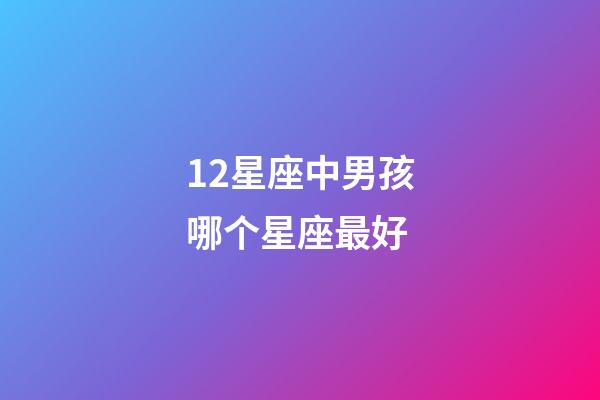 12星座中男孩哪个星座最好-第1张-星座运势-玄机派