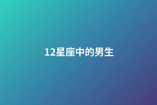 12星座中的男生-第1张-星座运势-玄机派