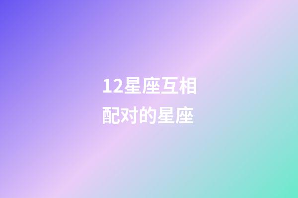 12星座互相配对的星座-第1张-星座运势-玄机派