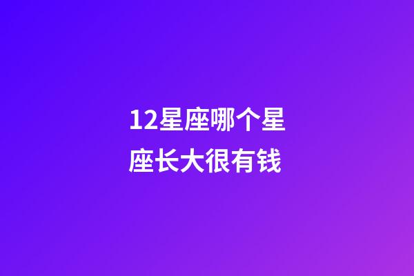 12星座哪个星座长大很有钱-第1张-星座运势-玄机派