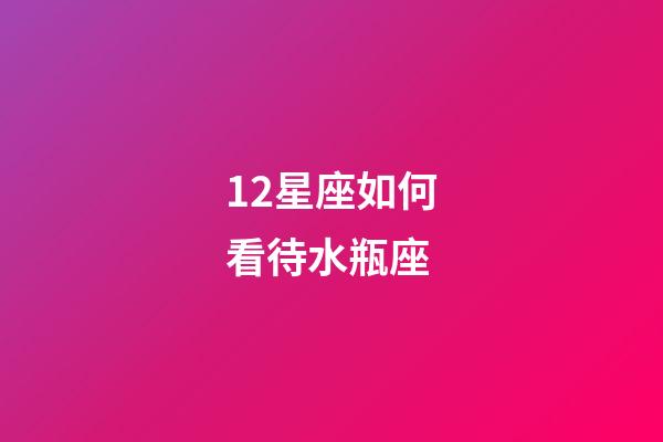 12星座如何看待水瓶座-第1张-星座运势-玄机派