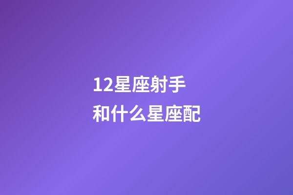 12星座射手和什么星座配-第1张-星座运势-玄机派