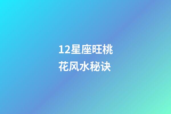 12星座旺桃花风水秘诀
