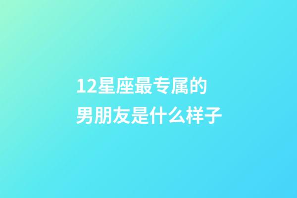 12星座最专属的男朋友是什么样子-第1张-星座运势-玄机派