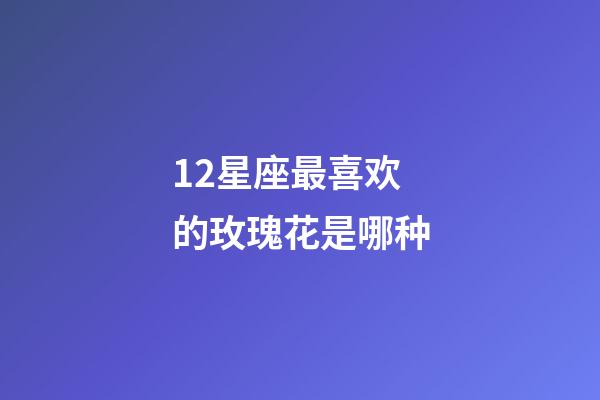 12星座最喜欢的玫瑰花是哪种-第1张-星座运势-玄机派