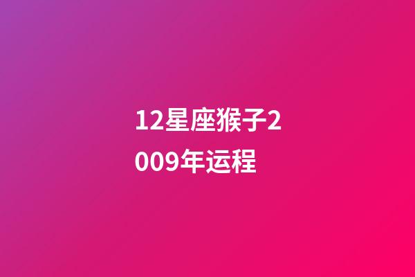 12星座猴子2009年运程-第1张-星座运势-玄机派