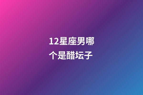 12星座男哪个是醋坛子-第1张-星座运势-玄机派