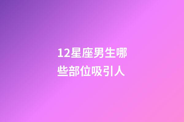 12星座男生哪些部位吸引人-第1张-星座运势-玄机派