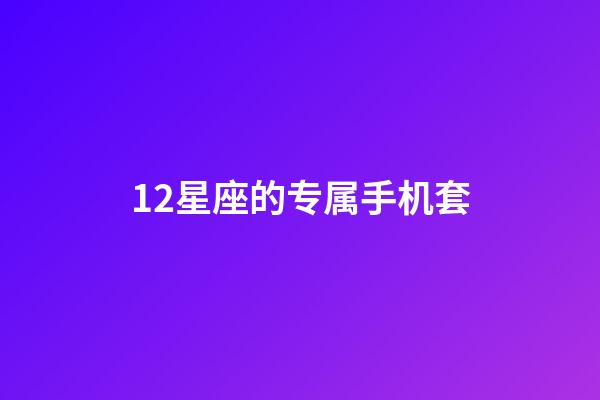 12星座的专属手机套-第1张-星座运势-玄机派