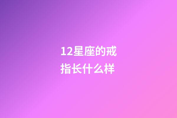 12星座的戒指长什么样-第1张-星座运势-玄机派