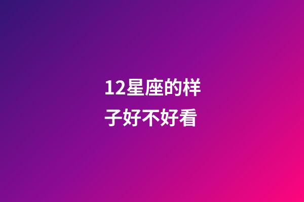 12星座的样子好不好看-第1张-星座运势-玄机派