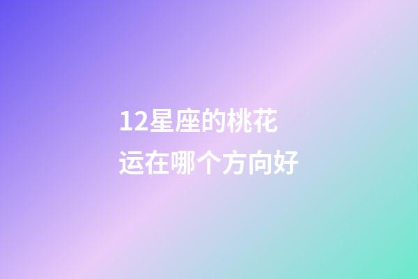 12星座的桃花运在哪个方向好-第1张-星座运势-玄机派