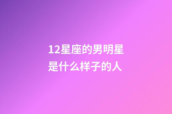 12星座的男明星是什么样子的人-第1张-星座运势-玄机派