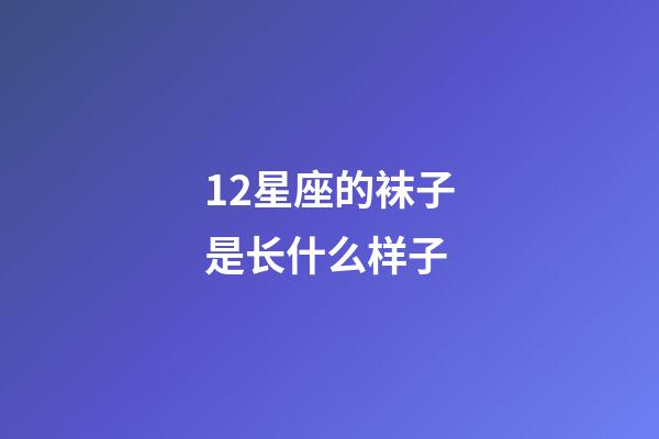 12星座的袜子是长什么样子-第1张-星座运势-玄机派