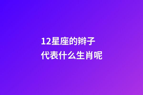 12星座的辫子代表什么生肖呢-第1张-星座运势-玄机派