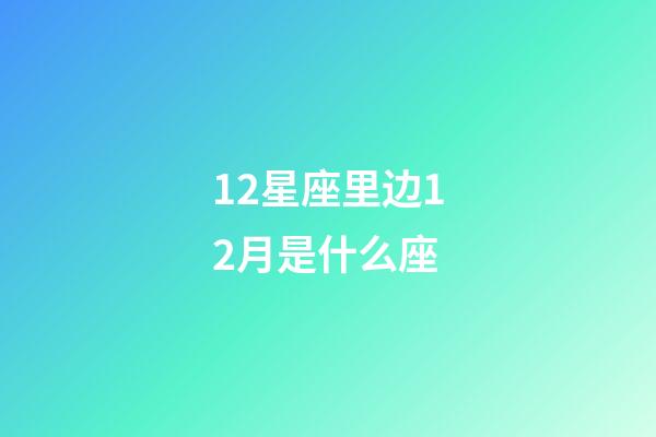 12星座里边12月是什么座-第1张-星座运势-玄机派