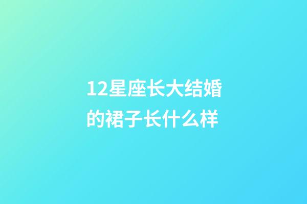 12星座长大结婚的裙子长什么样-第1张-星座运势-玄机派