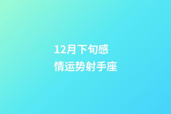 12月下旬感情运势射手座-第1张-星座运势-玄机派
