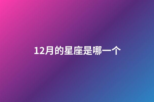 12月的星座是哪一个-第1张-星座运势-玄机派