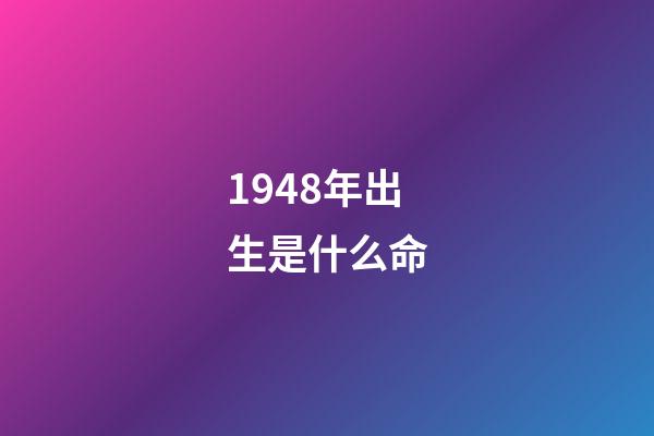1948年出生是什么命