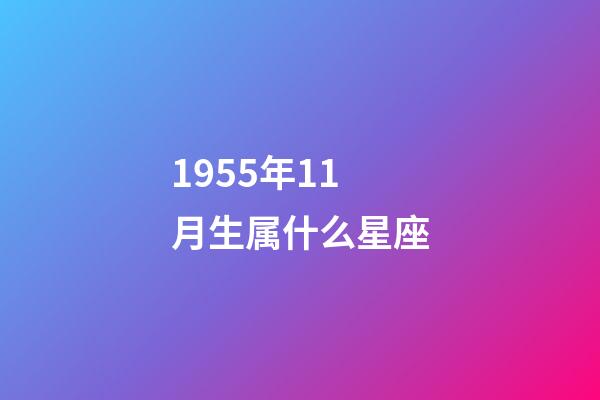 1955年11月生属什么星座-第1张-星座运势-玄机派
