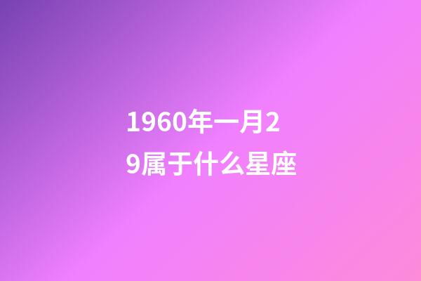 1960年一月29属于什么星座-第1张-星座运势-玄机派