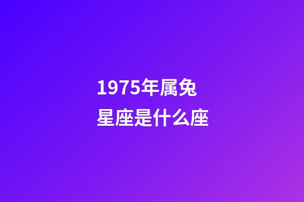 1975年属兔星座是什么座-第1张-星座运势-玄机派