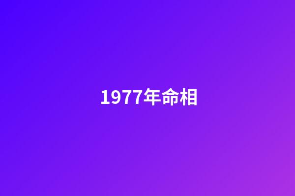1977年命相