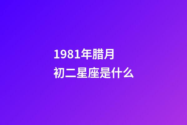 1981年腊月初二星座是什么-第1张-星座运势-玄机派