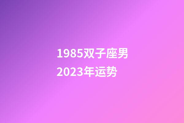 1985双子座男2023年运势-第1张-星座运势-玄机派