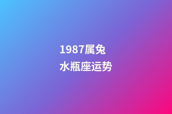1987属兔水瓶座运势-第1张-星座运势-玄机派