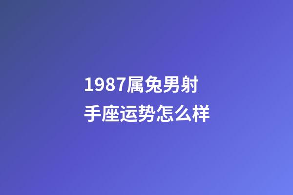 1987属兔男射手座运势怎么样-第1张-星座运势-玄机派