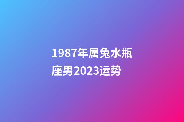1987年属兔水瓶座男2023运势-第1张-星座运势-玄机派