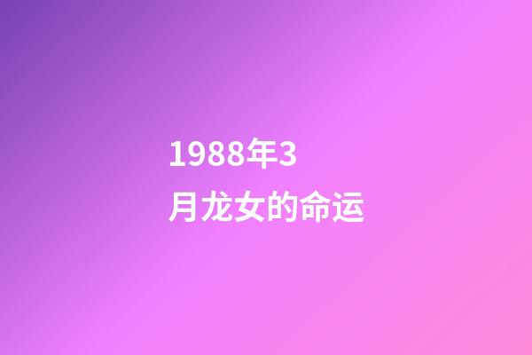 1988年3月龙女的命运(聪明能干,一生事事无忧的生肖)-第1张-观点-玄机派