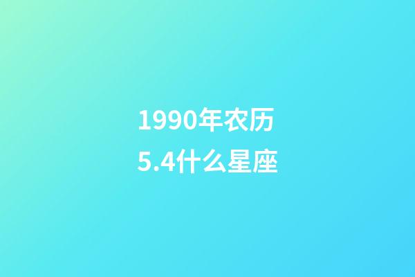 1990年农历5.4什么星座-第1张-星座运势-玄机派