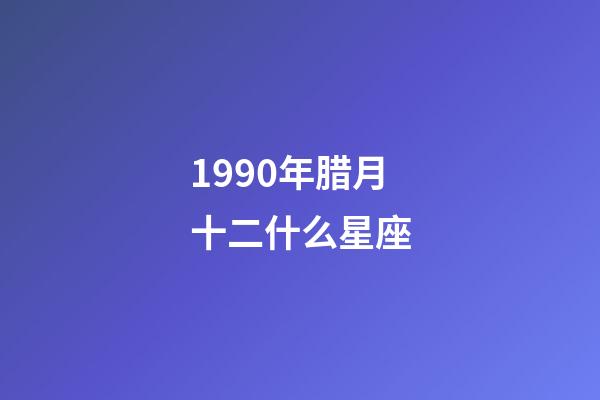 1990年腊月十二什么星座-第1张-星座运势-玄机派