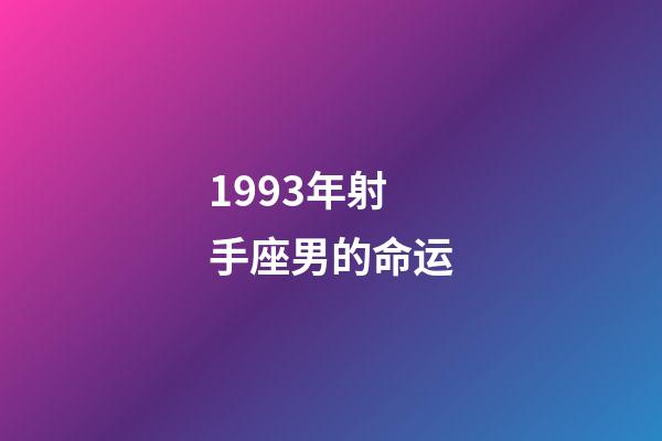 1993年射手座男的命运-第1张-星座运势-玄机派