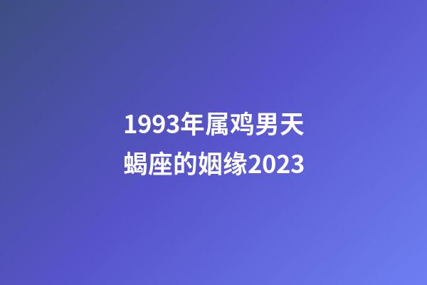 1993年属鸡男天蝎座的姻缘2023-第1张-星座运势-玄机派