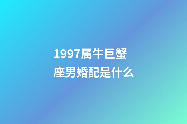 1997属牛巨蟹座男婚配是什么-第1张-星座运势-玄机派