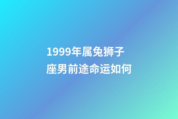 1999年属兔狮子座男前途命运如何-第1张-星座运势-玄机派