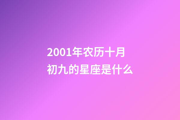 2001年农历十月初九的星座是什么-第1张-星座运势-玄机派