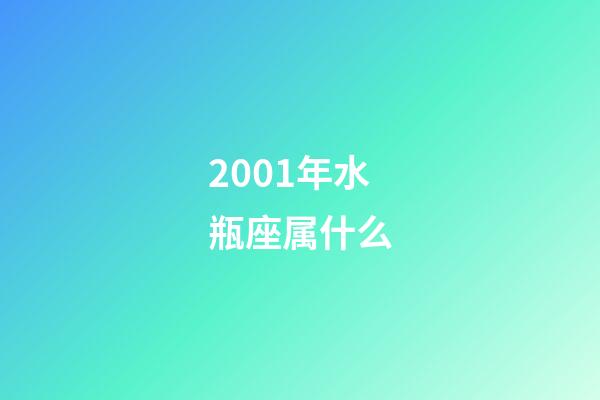 2001年水瓶座属什么-第1张-星座运势-玄机派