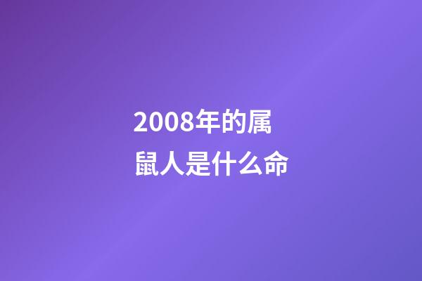 2008年的属鼠人是什么命(2008年-2010年的生肖小孩,财富情况)-第1张-观点-玄机派