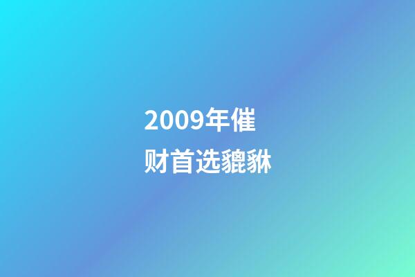 2009年催财首选貔貅