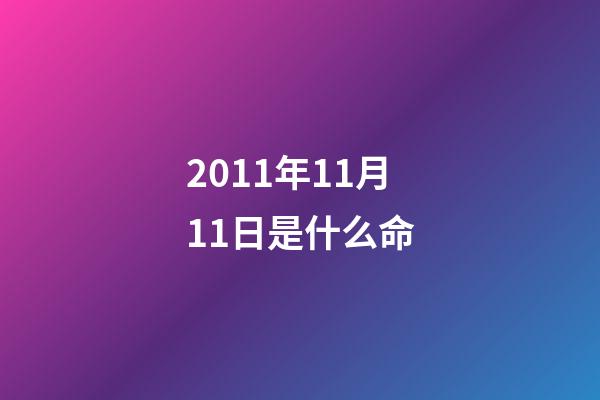 2011年11月11日是什么命(英国男孩出生于11年11月11日11点11分,11岁生日收到11份礼物)-第1张-观点-玄机派