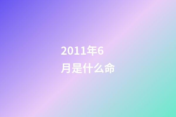 2011年6月是什么命(黄金能否回弹？)-第1张-观点-玄机派