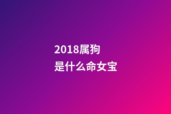 2018属狗是什么命女宝(恭喜生女孩的祝福语文艺的 狗年得千金必定富贵命)-第1张-观点-玄机派